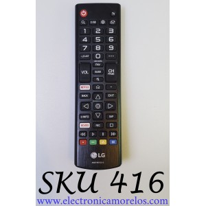 CONTROL PARA SMART TV LG ((ORIGINAL)) / AKB75675313 / B219 / OH/S19-2 / MODELO 70UM7370PUA / 60UM6900PUA / 43UM6900PUA / 70UM7350PUA / 70UM6970PUA / 86UM8070PUA / 82UM8070PUA / 49UM6900PUA / MAS MODELOS EN DESCRIPCION...